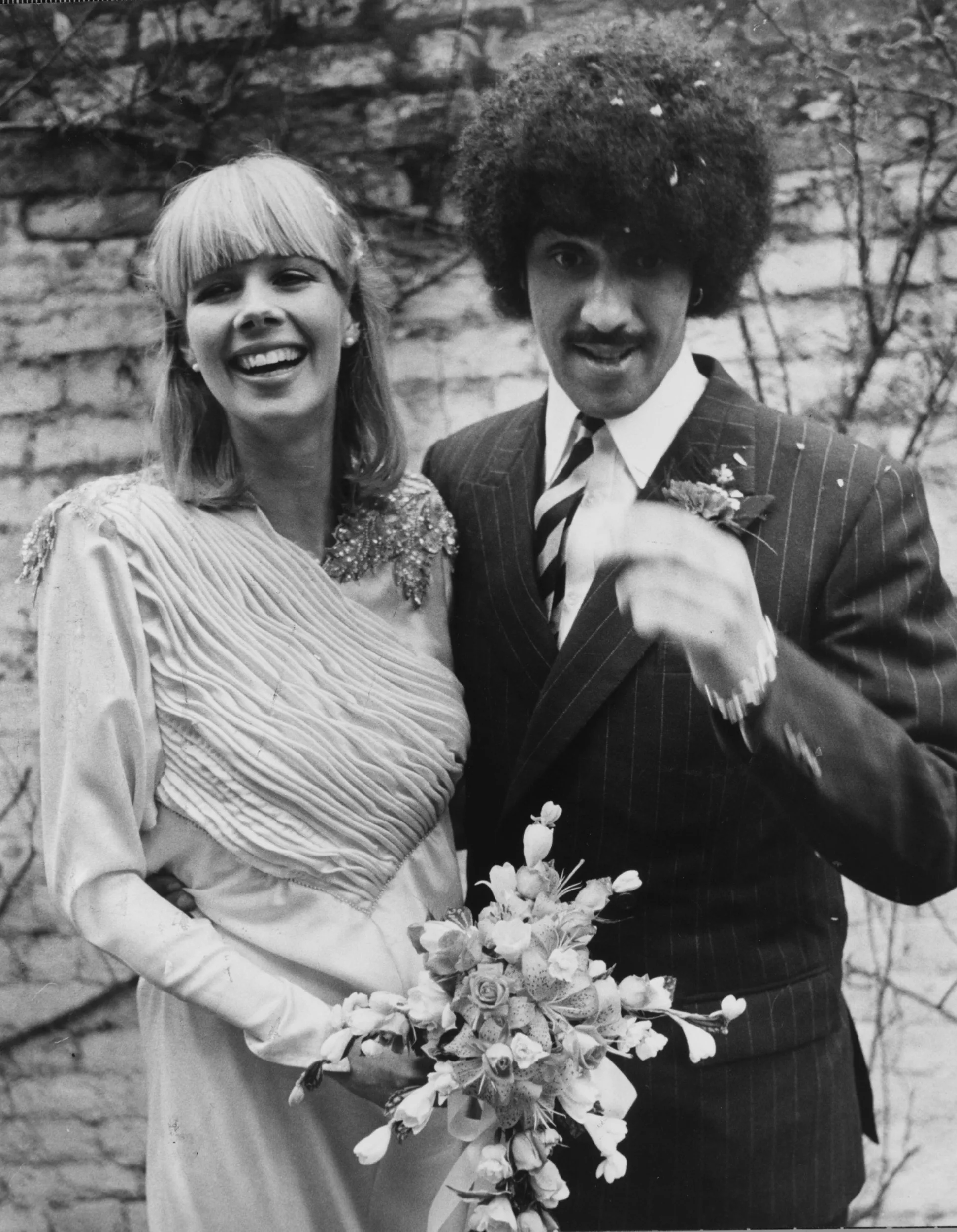 Caroline Crowther and Phil Lynott