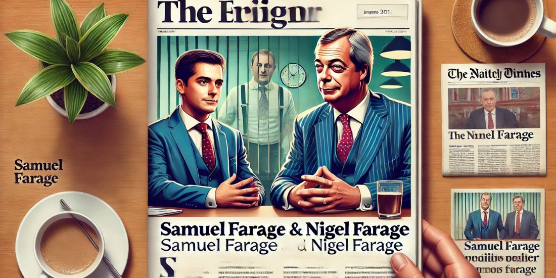 Samuel Farage Relationship with Nigel Farage